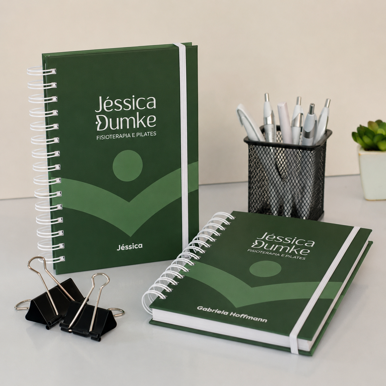 Agenda personalizada com nome individual impresso na capa